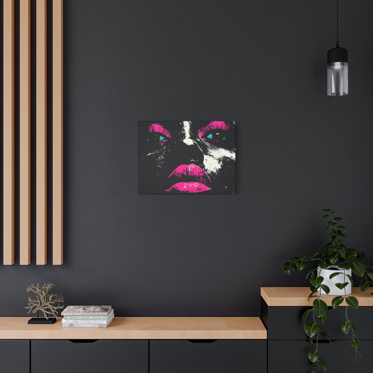 Anticipation Black Woman Art Canvas Wall Print