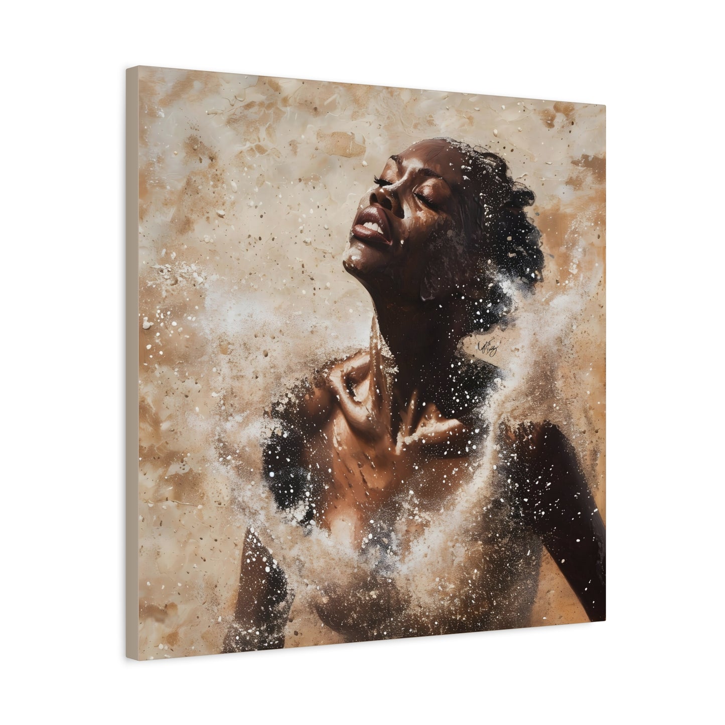 The Breakthrough Black Woman Art Canvas Wall Print
