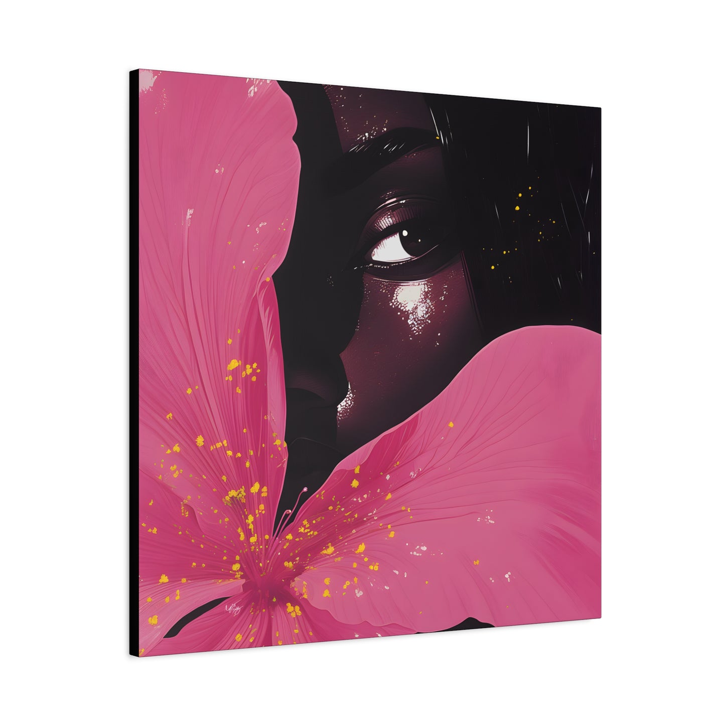 Beautiful Secrets Afrocentric Black Woman Art Canvas Wall Print - Xtreme Shopper
