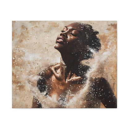The Breakthrough Black Woman Art Canvas Wall Print