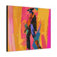 So Cool Afrocentric Black Man Abstract Art Canvas Wall Print