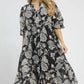 Umgee Floral Print Boho Midi Dress - Xtreme Shopper