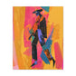 So Cool Afrocentric Black Man Abstract Art Canvas Wall Print