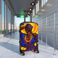 Vacation Vibing Black Woman Art Hardshell Hardside Lockable Spinner Suitcase Luggage