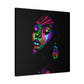 Original Makeup Black Woman Art Canvas Wall Print