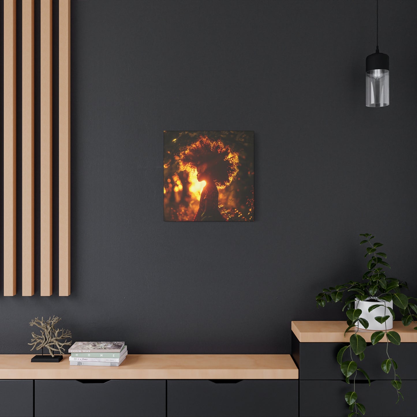 Sunrise Of Youth Afrocentric Black Art Canvas Wall Print - Xtreme Shopper