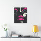 Anticipation Black Woman Art Canvas Wall Print