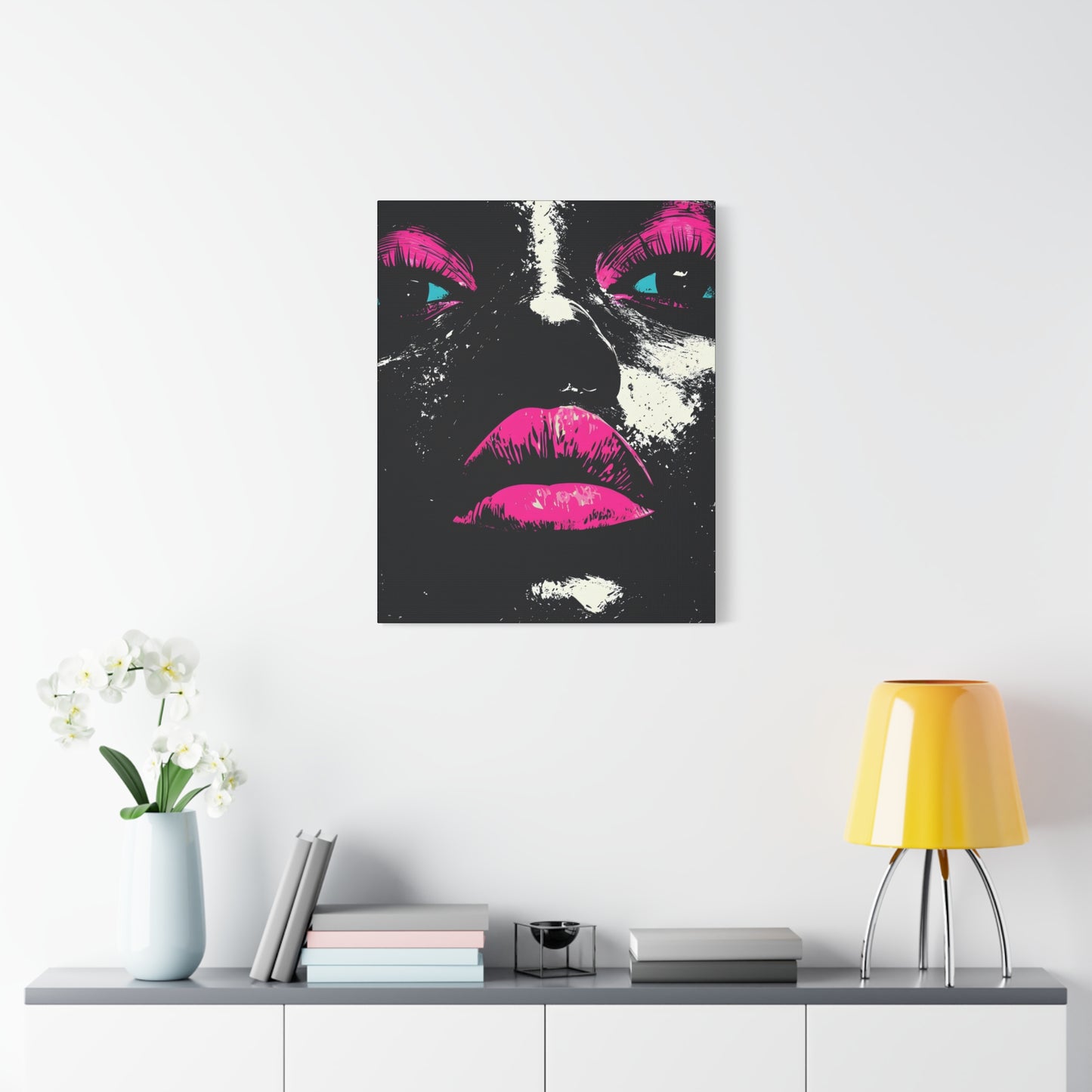 Anticipation Black Woman Art Canvas Wall Print