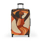 Retro Feelings Black Woman Art Hardshell Hardside Lockable Spinner Suitcase Luggage