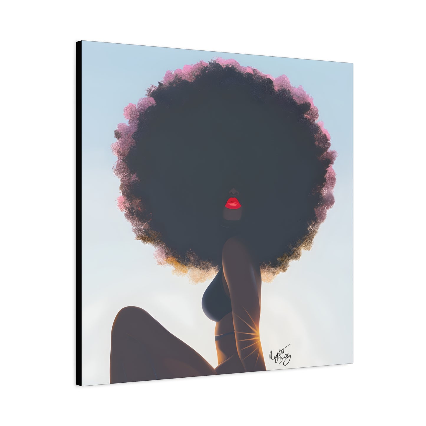 I Am That Chick Afrocentric Black Woman Abstract Fantasy Art Canvas Wall Print - Xtreme Shopper