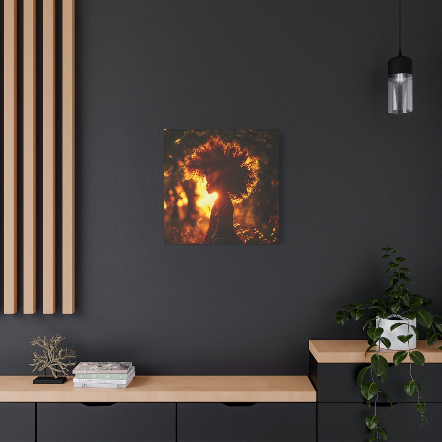 Sunrise Of Youth Afrocentric Black Art Canvas Wall Print - Xtreme Shopper