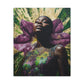 Blooming With Beauty Afrocentric Black Woman Inspirational Spiritual Art Canvas Wall Print