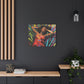 Be At Peace Black Woman Abstract Art Canvas Wall Print