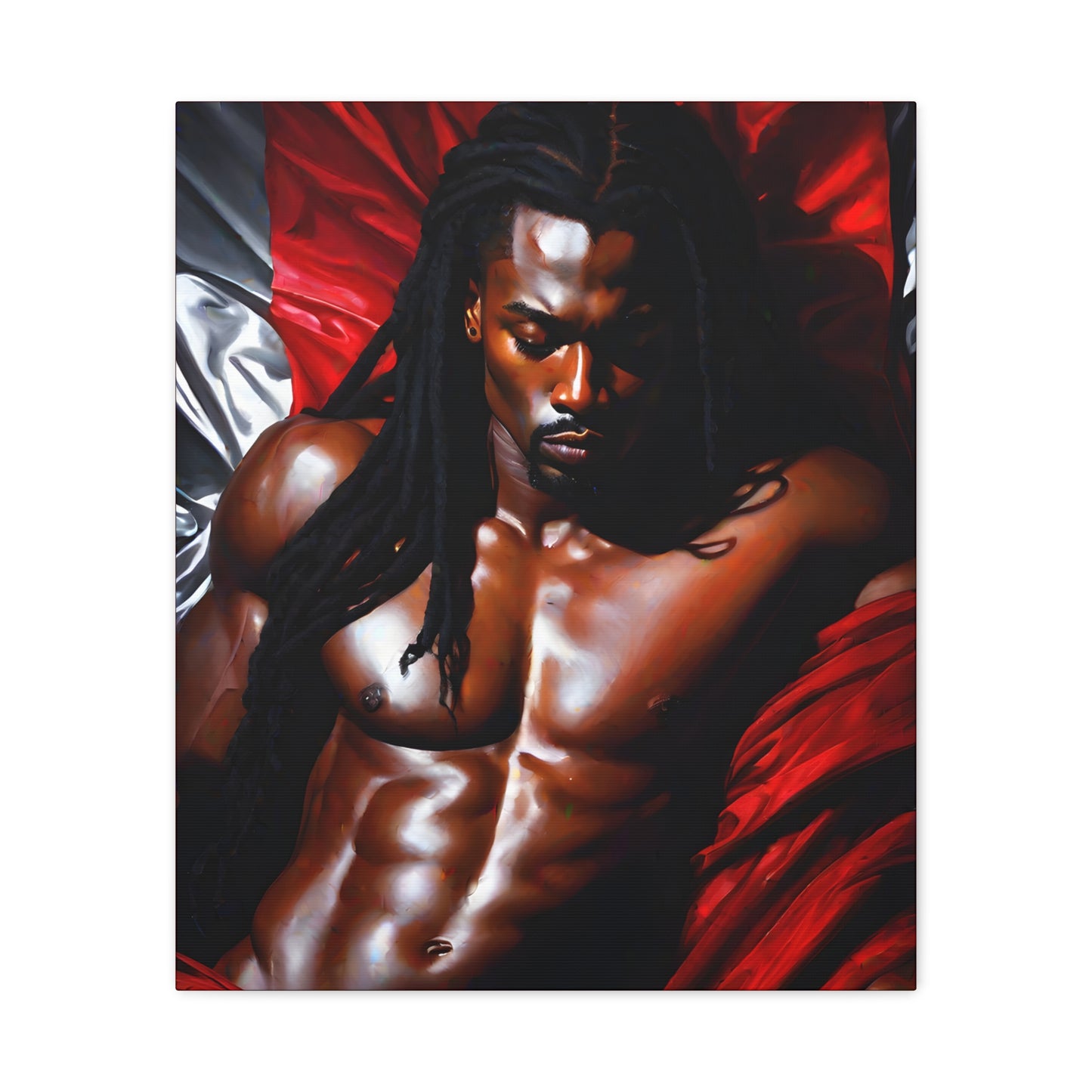Him Afrocentric Black Artwork Canvas Wall Print