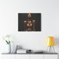 At The End Of The Day Afrocentric Black Woman Art Canvas Wall Print