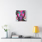 Malika Knows Afrocentric Black Woman Abstract Art Canvas Wall Print