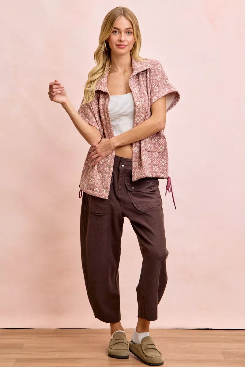 BiBi Boho Washed Terry Pants with Pockets - Xtreme Shopper