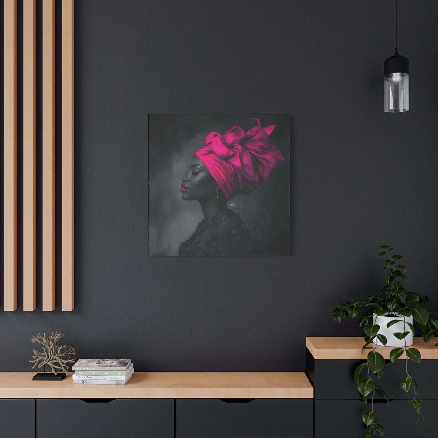So Still Black Woman Wall Canvas Art