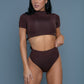 Be Wicked Rio High Waist Bottom and Crop Top Swimsuit - Xtreme Shopper