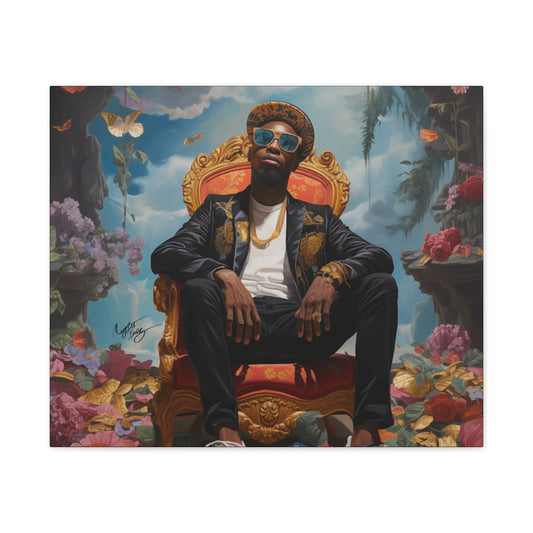 SurrealFlyism Afrocentric Black Man Art Canvas Wall Print