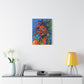 I'm Feeling It Afrocentric Black Woman Abstract Art Canvas Wall Print