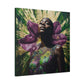 Blooming With Beauty Afrocentric Black Woman Inspirational Spiritual Art Canvas Wall Print