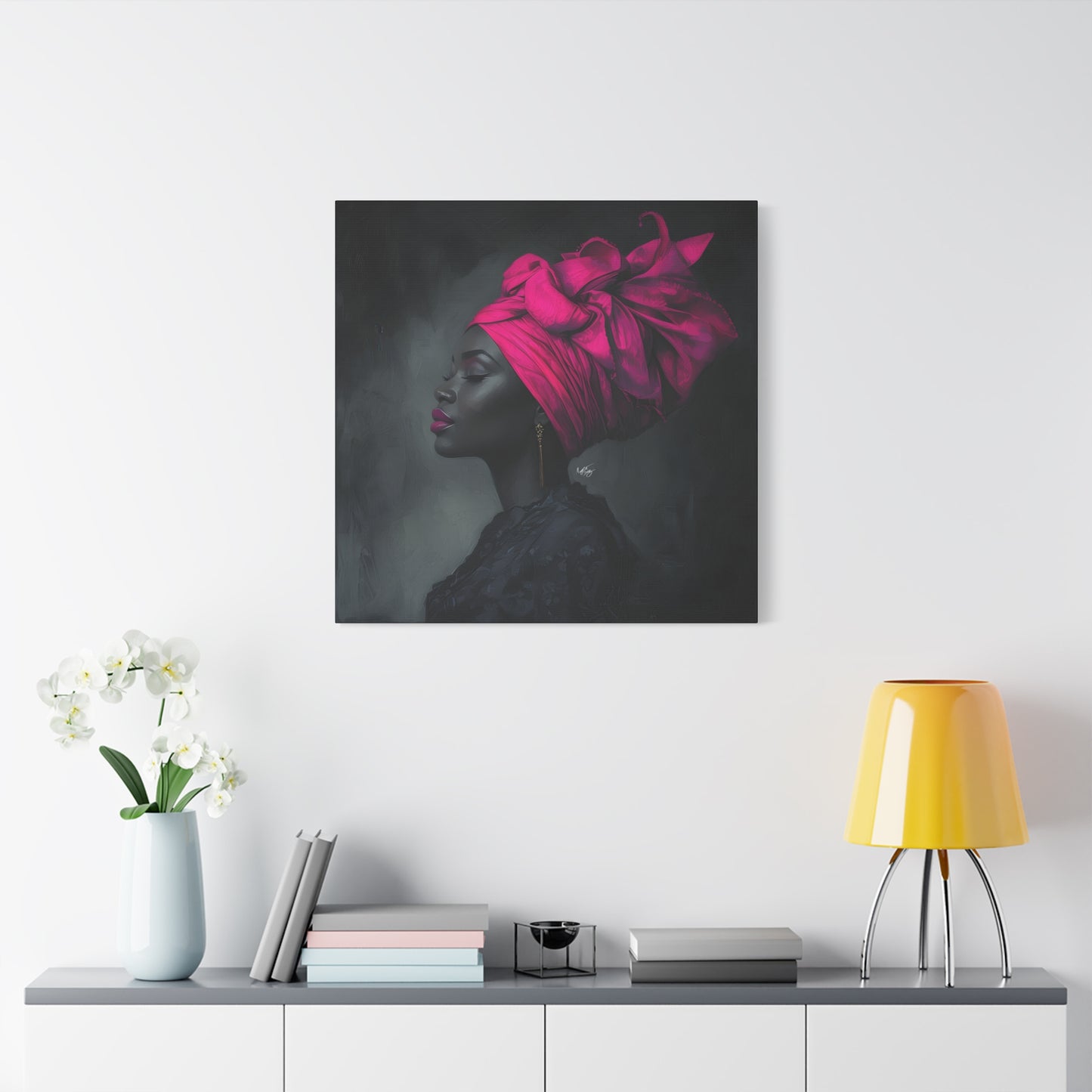 So Still Black Woman Wall Canvas Art