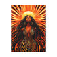 Sunkissed Afrocentric Black Woman Abstract Art Canvas Wall Print