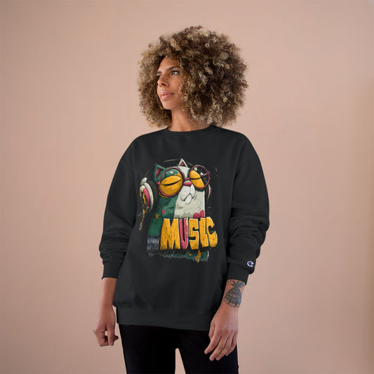 Musicatitry Pet Lover Art Streetwear Champion Sweatshirt - Xtreme Shopper