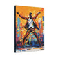 The Jazz Dancer Afrocentric Abstract Black Art Canvas Wall Print - Xtreme Shopper