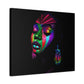 Original Makeup Black Woman Art Canvas Wall Print