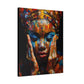 Heavy Is The Head That Wears The Crown Afrocentric Black Woman Abstract Art Canvas Wall Print