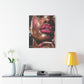 Let Me Tell You A Secret Afrocentric Black Woman Art Canvas Wall Print