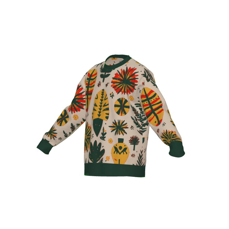 African Ornaments Holiday Crewneck Sweater - Xtreme Shopper