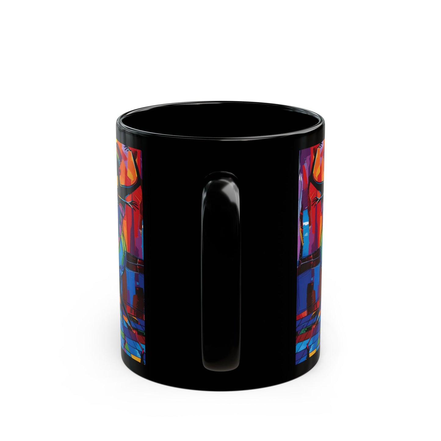 Club Trio Black Art Coffee Mug
