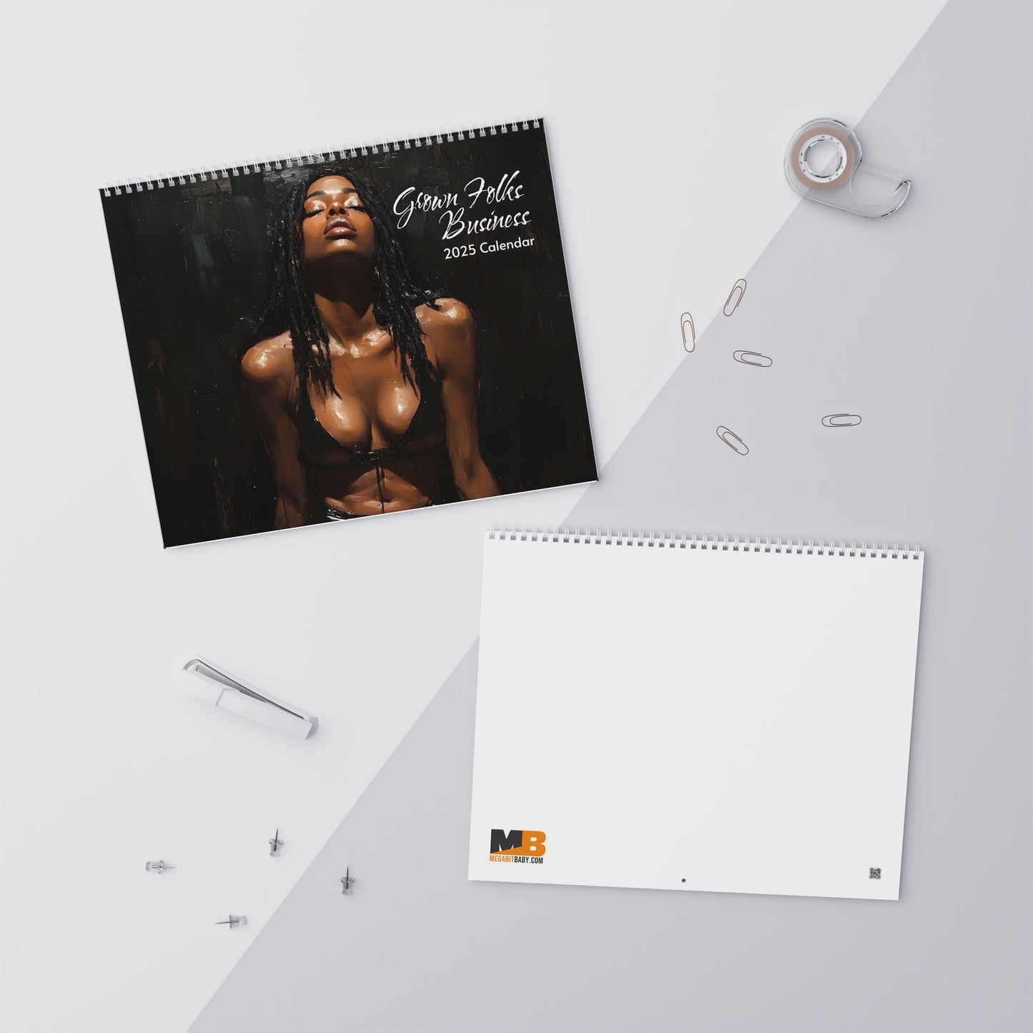 Grown Folks Business Black Art Wall Calendar