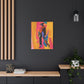 So Cool Afrocentric Black Man Abstract Art Canvas Wall Print
