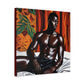 Good Morning Afrocentric Black Artwork Canvas Wall Print