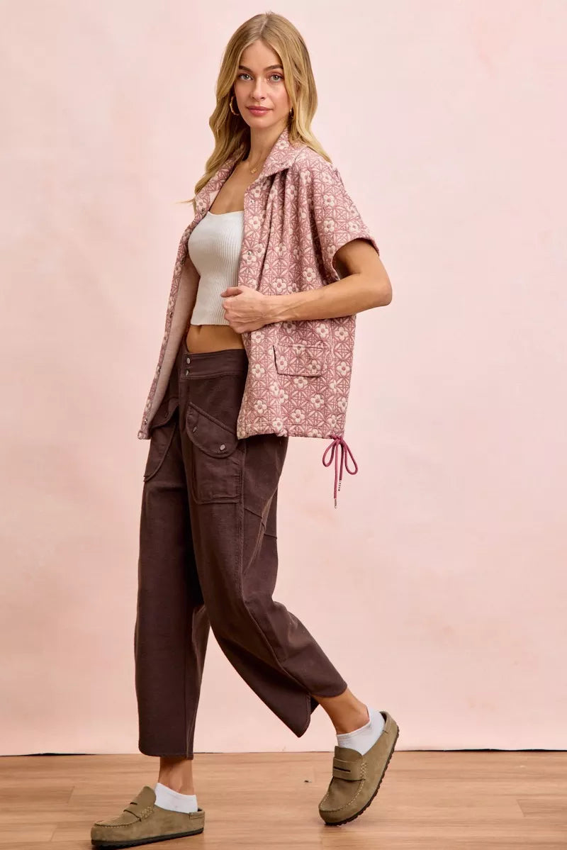 BiBi Boho Washed Terry Pants with Pockets - Xtreme Shopper