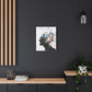 Frustration Afrocentric Black Art Canvas Wall Print