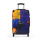 Stop and Smell the Flowers Black Woman Art Hardshell Hardside Lockable Spinner Suitcase