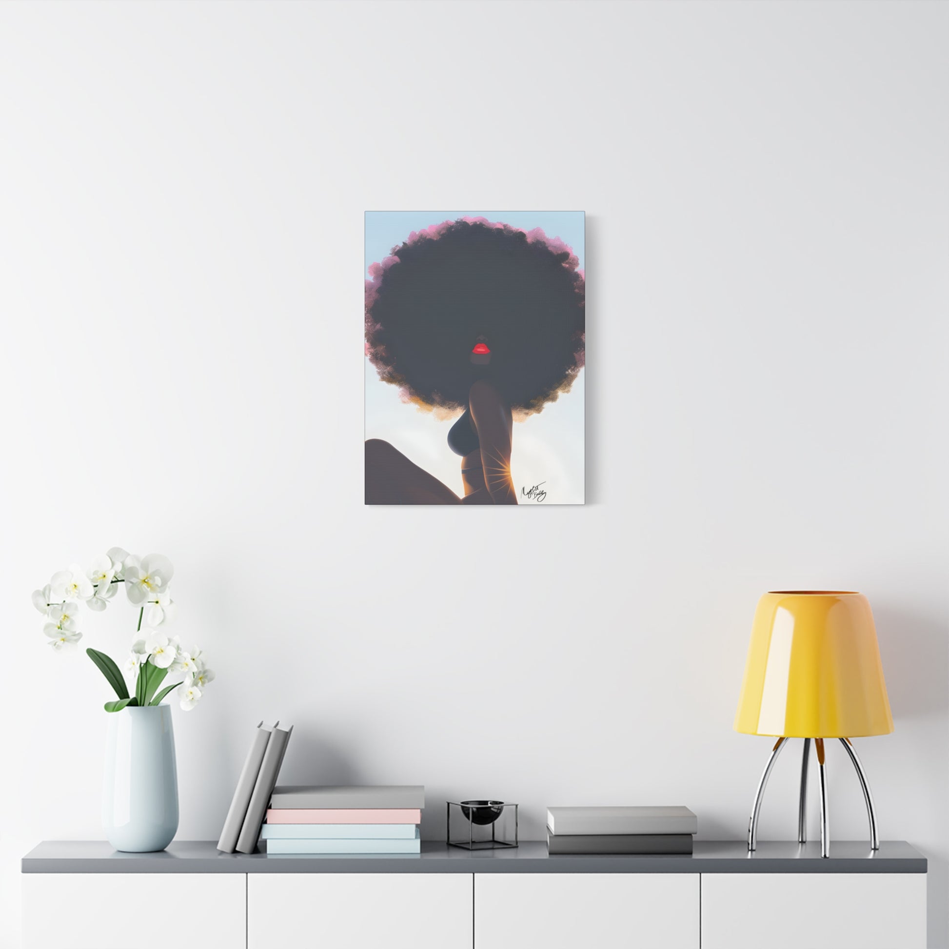 I Am That Chick Afrocentric Black Woman Abstract Fantasy Art Canvas Wall Print - Xtreme Shopper