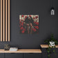 Like A Rose Black Woman Art Canvas Wall Print