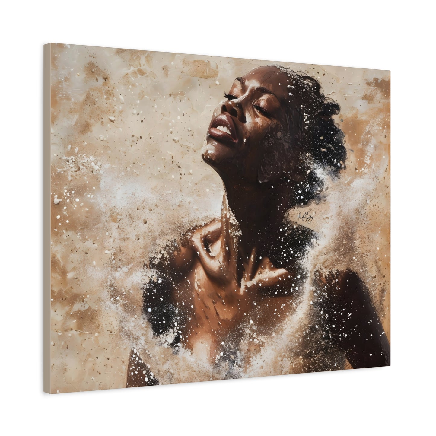 The Breakthrough Black Woman Art Canvas Wall Print
