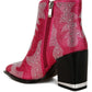 Mugler Rhinestones Embellished Western Ankle Boots - Xtreme Shopper