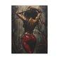 Private Dancer Afrocentric Black Woman Art Canvas Wall Print