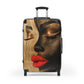 Peaceful Days Black Woman Art Hardshell Hardside Lockable Spinner Suitcase