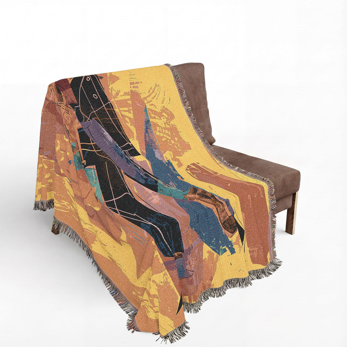 So Cool Black Art Woven Throw Blanket