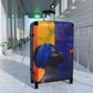 Stop and Smell the Flowers Black Woman Art Hardshell Hardside Lockable Spinner Suitcase