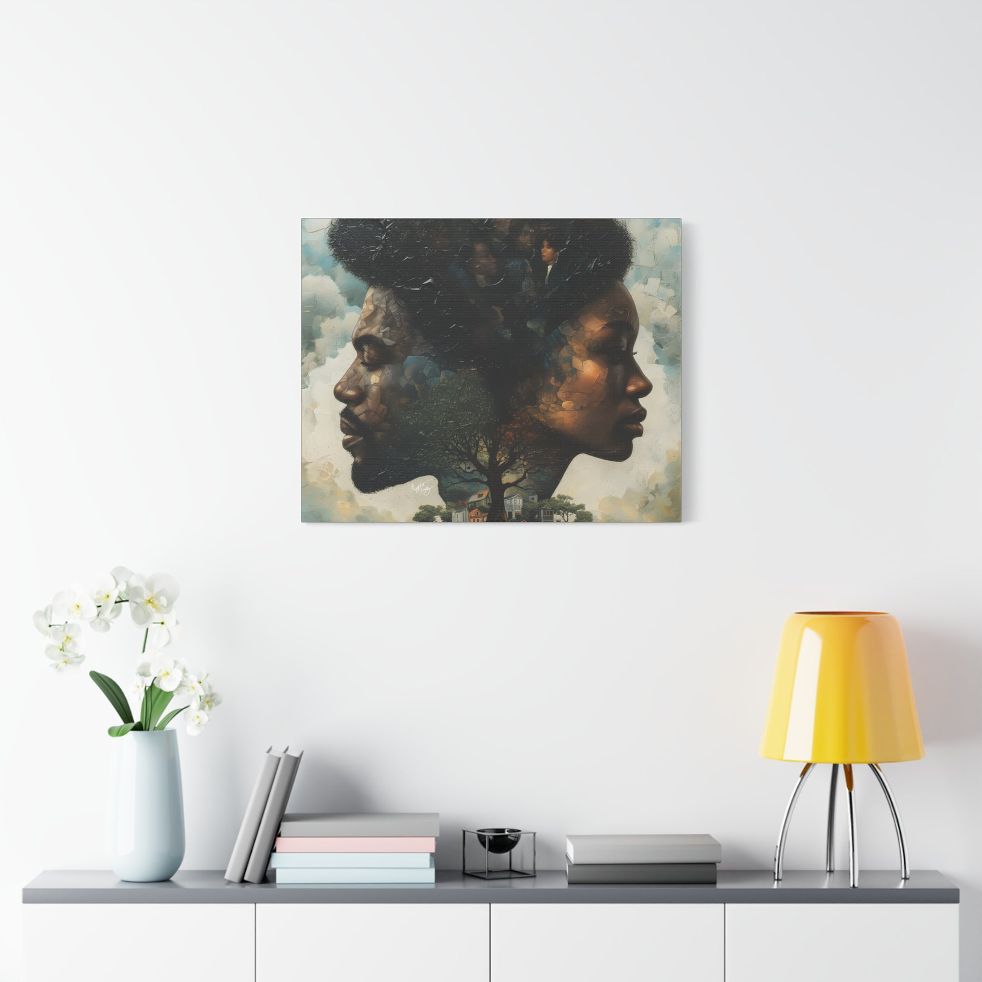 Together We Grow Afrocentric Black Art Canvas Wall Print - Xtreme Shopper